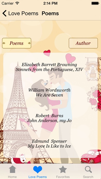 Love Poems - The Most Romantic Poems for Lovers and Couples screenshot 2
