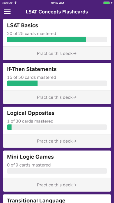 LSAT Logic Flashcards screenshot 5