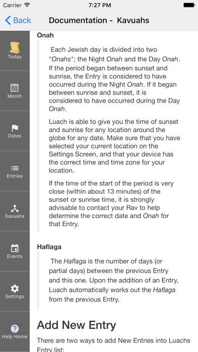Luach screenshot 1