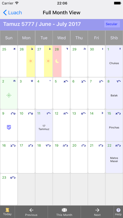 Luach screenshot 4