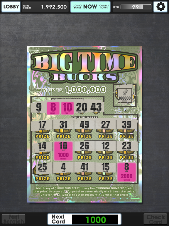Lucky Lottery Scratchers screenshot 8