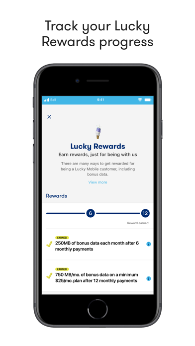 Lucky Mobile My Account screenshot 2
