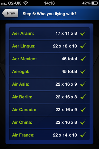 Luggage Checker screenshot 2