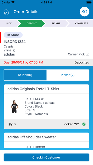 Luminate Order Fulfillment screenshot 2