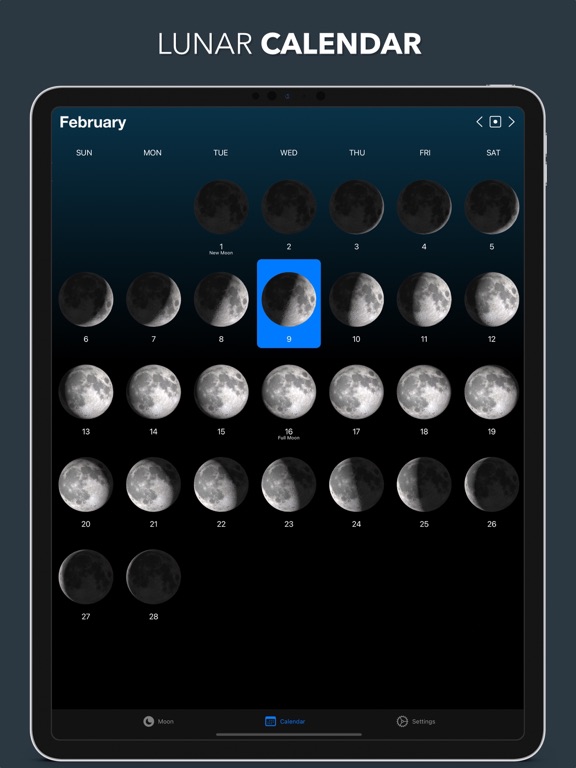 Lunar - Moon Phase & Widgets screenshot 4