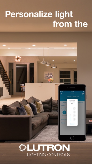 Lutron App screenshot 2