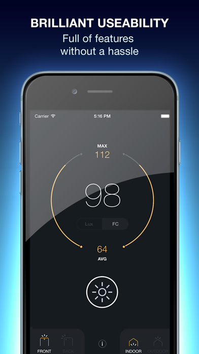 Lux Light Meter Pro screenshot 4