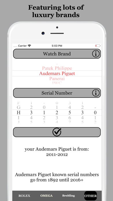 Luxury Watch Reference Guide screenshot 3