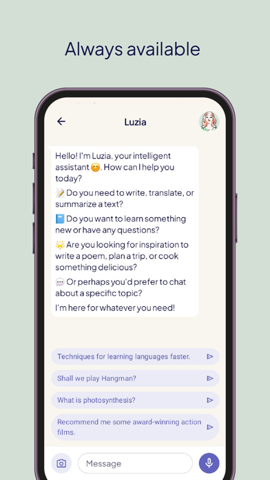 Luzia: Your AI Assistant screenshot 5