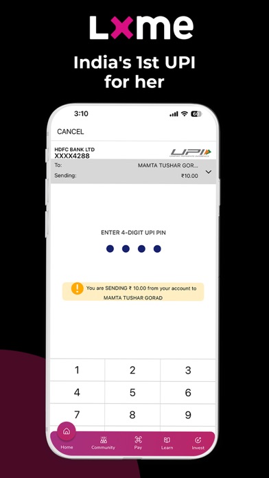 Lxme: UPI & Mutual Funds App screenshot 2