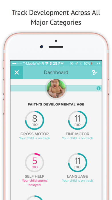 Lyfeline Milestones: Baby Development Tracker, Activities, and Delay Detection screenshot 1