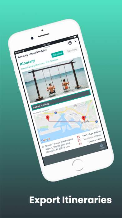 Lyfshort Trip Organizer screenshot 1