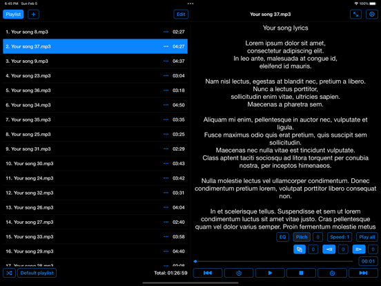Lyrics Play screenshot 1