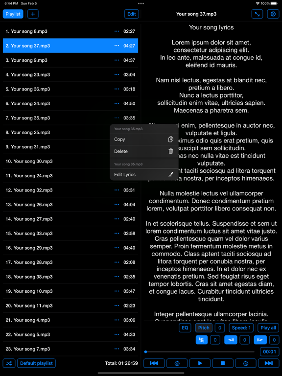 Lyrics Play screenshot 3