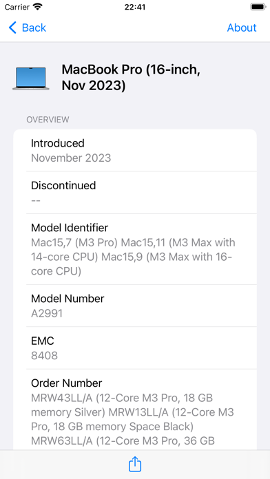 Mactracker screenshot 4