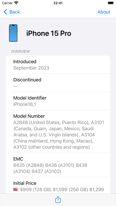 Mactracker screenshot 2