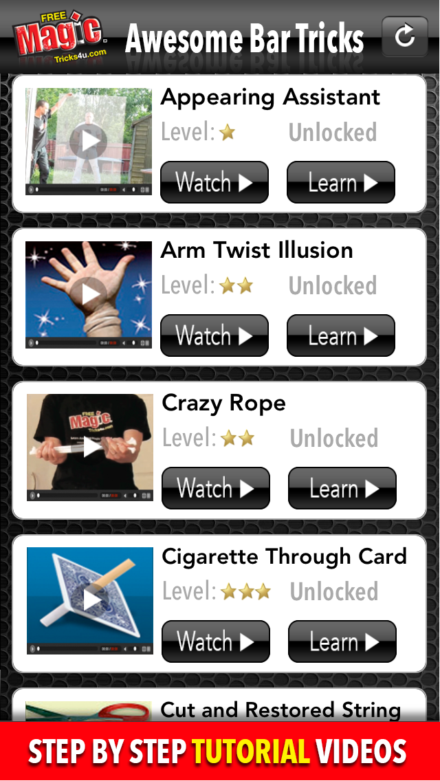 Magic Tricks FREE - Learn Easy Cool Mind Blowing Illusion with Trick Tutorial Video Lessons screenshot 5