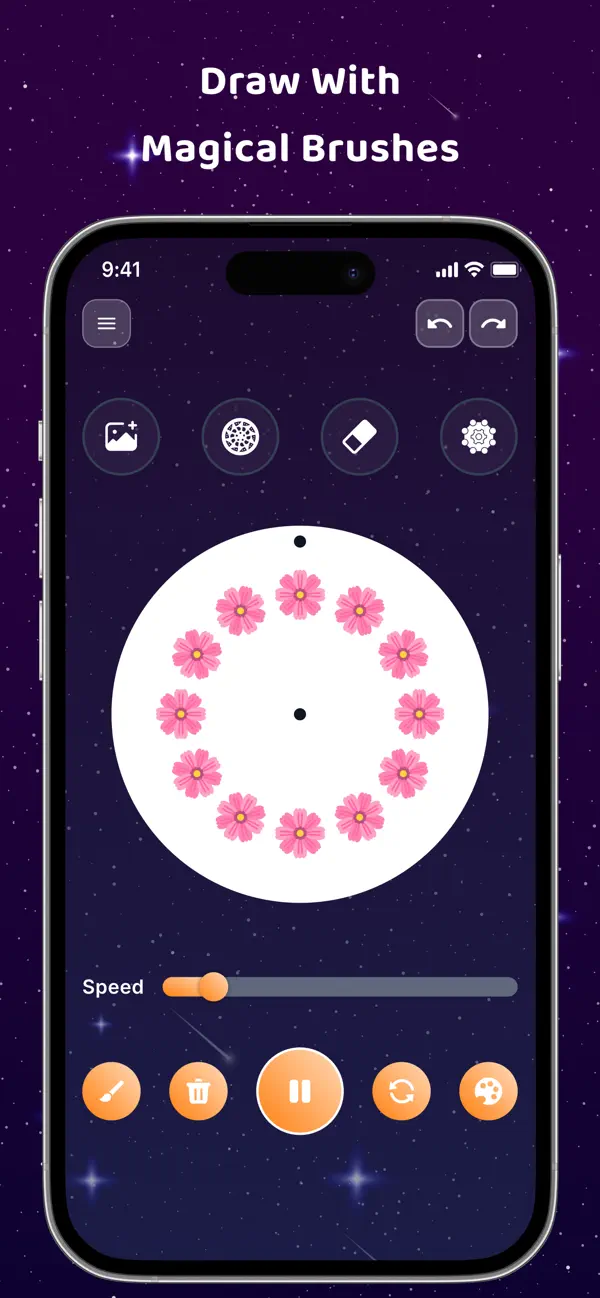 Magic Wheel - Spin Art Drawing screenshot 1