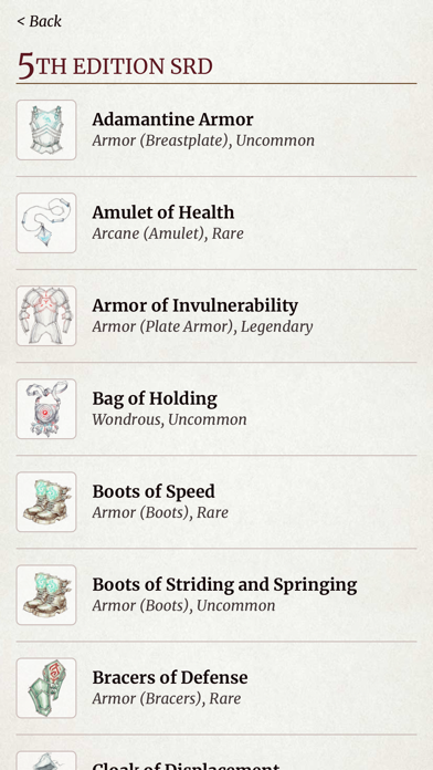 Magwa's Magic Item Compendium screenshot 1