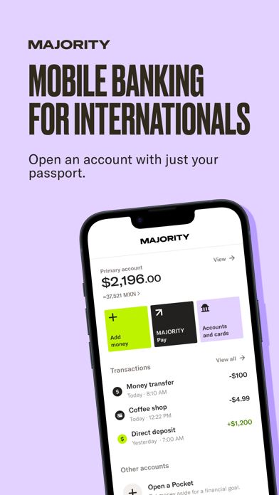 MAJORITY: Mobile banking screenshot 6