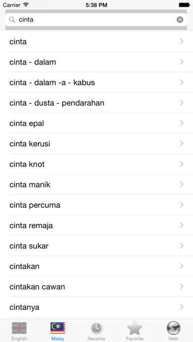 Malay screenshot 1