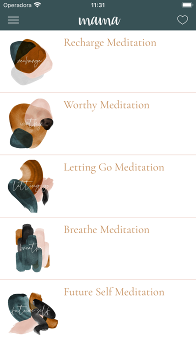 mama—daily self-care for moms screenshot 1