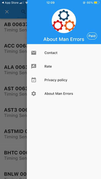 MAN Errors screenshot 1