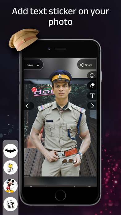 Man Police Photo Suit screenshot 3