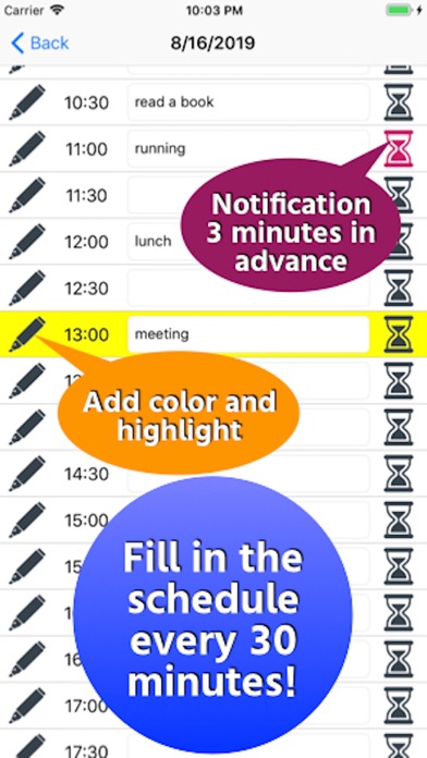Manage time every 30 minutes screenshot 2