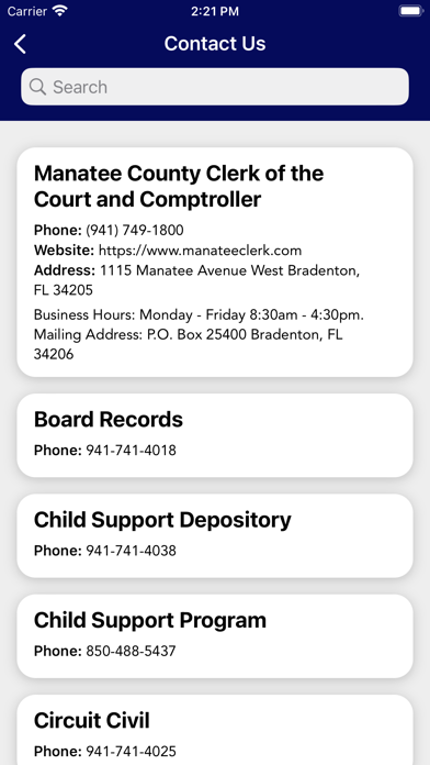 Manatee Clerk of Court screenshot 1