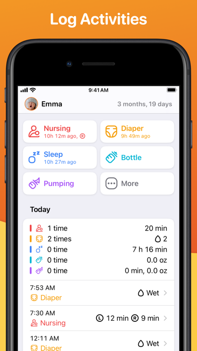 Mango Baby: Newborn Tracker screenshot 5