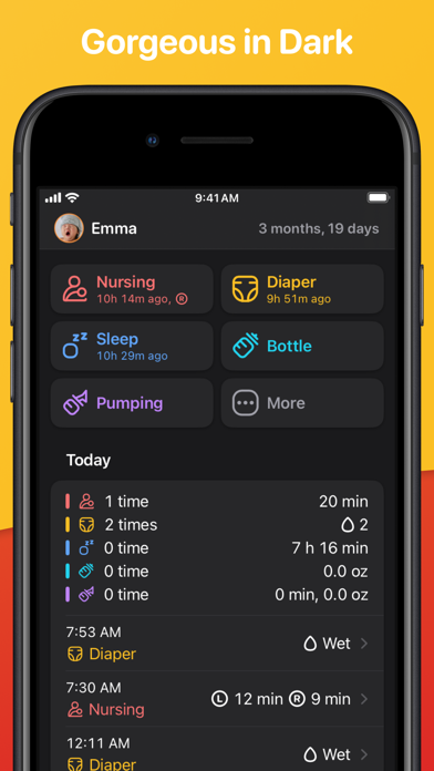 Mango Baby: Newborn Tracker screenshot 1