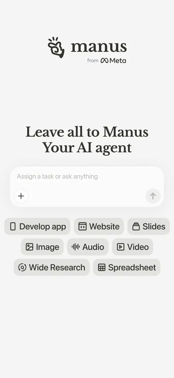 Manus - AI Agent & Automation screenshot 6