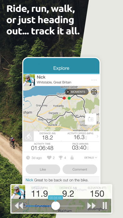 Map My Tracks: ride run walk screenshot 9