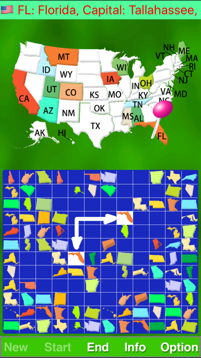 Map Solitaire USA by SZY screenshot 5