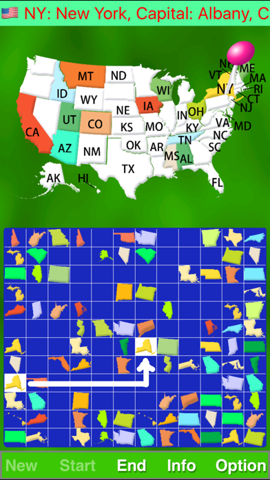 Map Solitaire USA by SZY screenshot 4