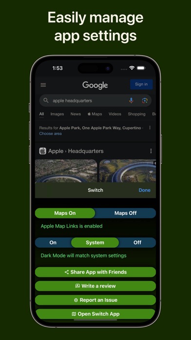 MapSwitch - Mapper for Safari screenshot 1