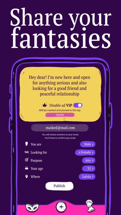 Masked Love: chat & date app screenshot 3