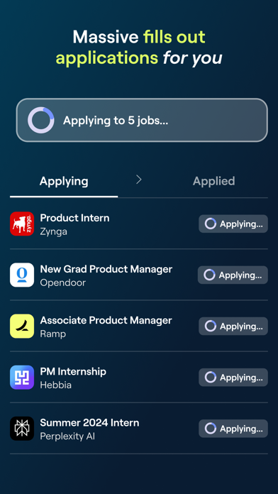 Massive: Swipe & Apply screenshot 3