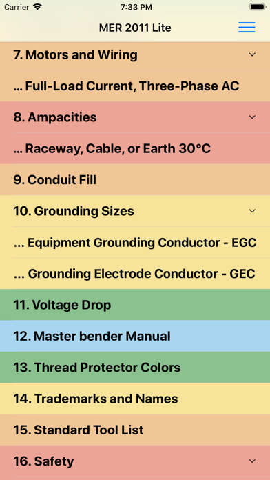 Master Electrician Ref. Lite screenshot 4
