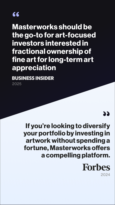 Masterworks: Invest in Art screenshot 2