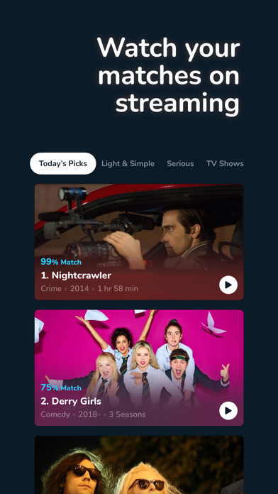 Matched: Movie App For Couples screenshot 1
