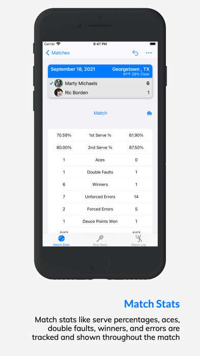 MatchTrack Tennis Score Keeper screenshot 2