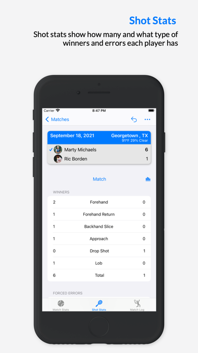 MatchTrack Tennis Score Keeper screenshot 1