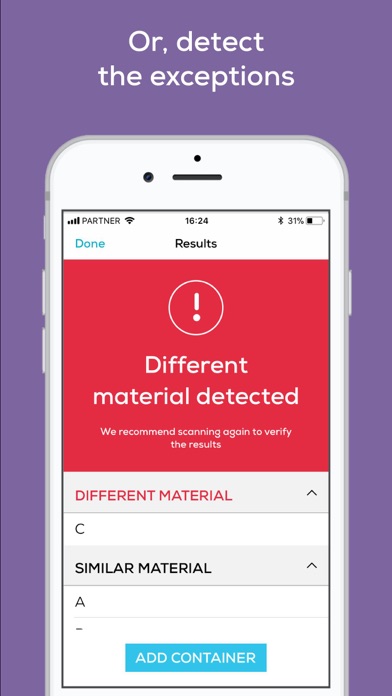 Material Verification screenshot 1