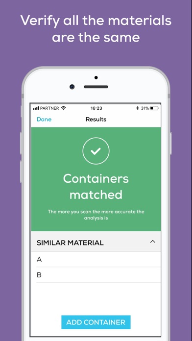 Material Verification screenshot 2