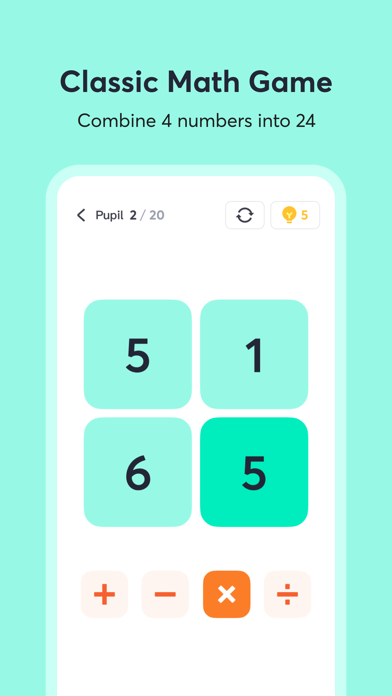 Math 24 - Mental Math Cards screenshot 3