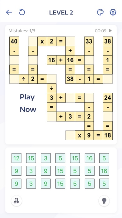 Math Puzzle Games - Crossmath® screenshot 3