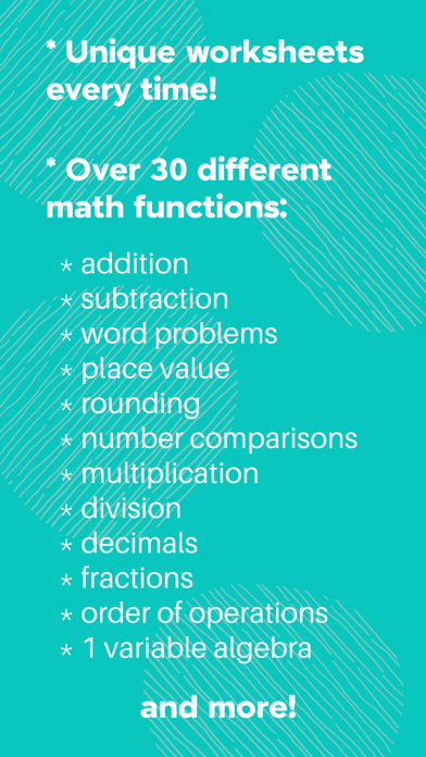 Math Worksheet Maker screenshot 1