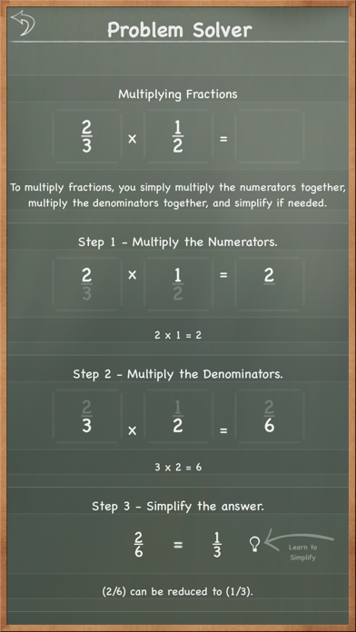 MathBoard Fractions screenshot 1